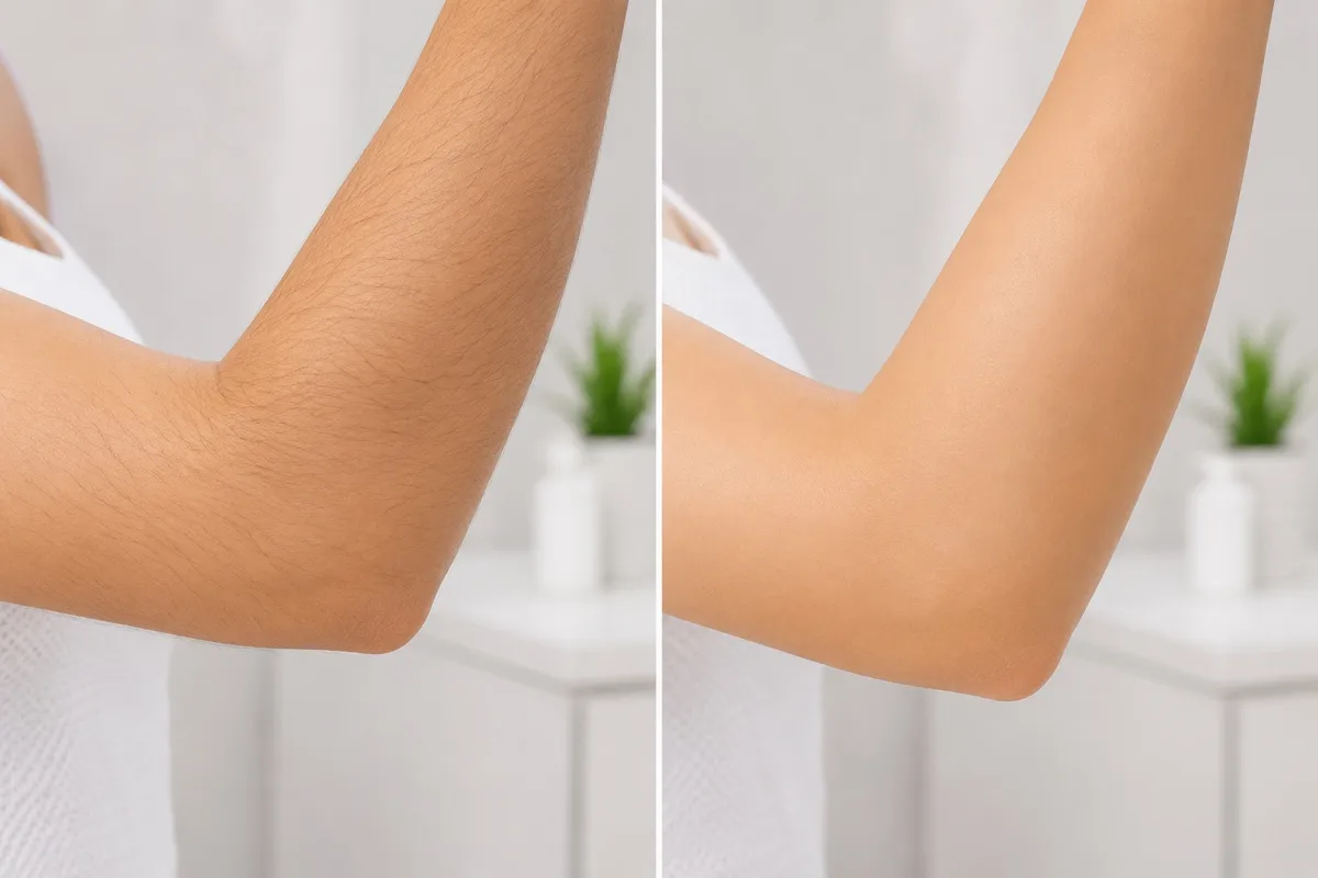Arm waxing before and after results in Irvine California