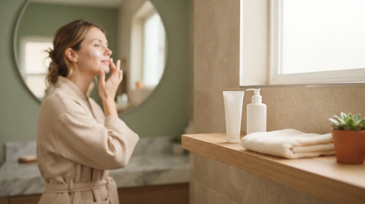 Gentle moisturizer and sunscreen for home care after a chemical peel Irvine CA
